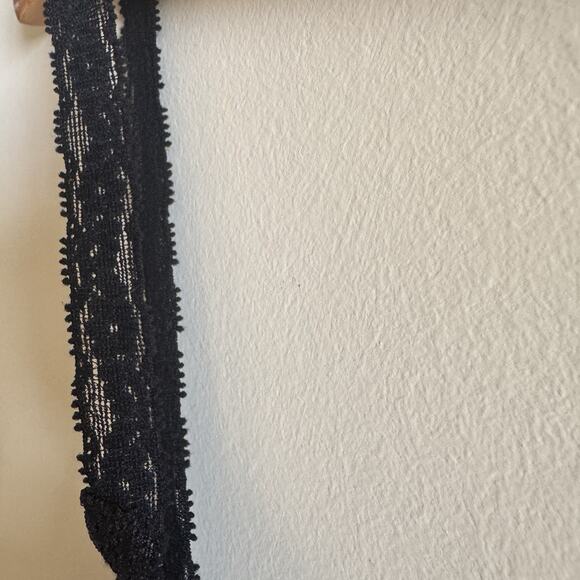 VTG Cami Ladies 36 Baby Doll Black Lace Straps Coquette Feminine Romantic USA - Picture 6 of 12